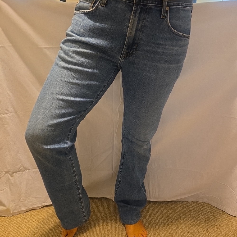 Ag Adriano Goldschmied Light Blue Straight Jeans